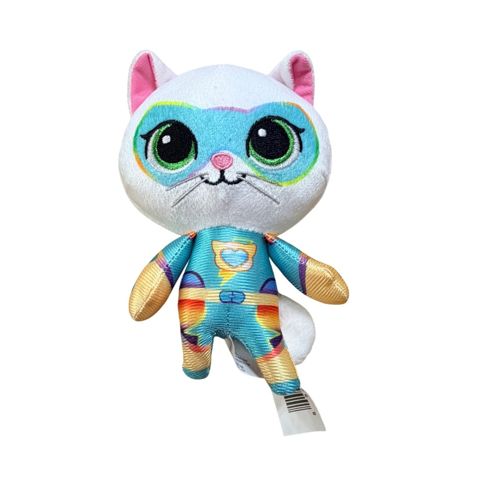 Disney Junior SuperKitties Ginny Plush Stuffed Animal Teal Superhero Cat‎ Toy